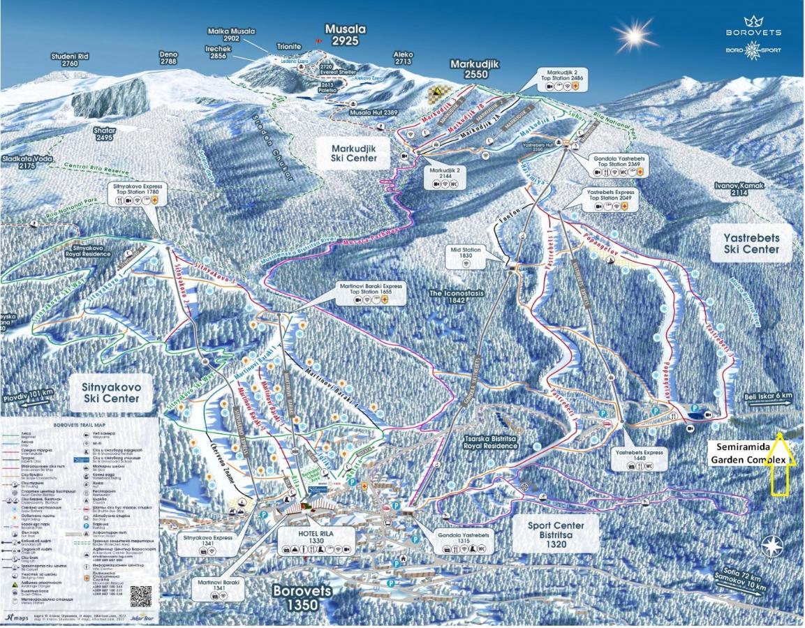 Borovets Ski&Spa Studio - Semiramida Garden A16 Buitenkant foto